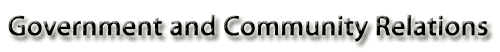 Government and Community Relations
