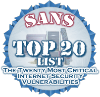SANS 2004 Top 20 Vulnerablities